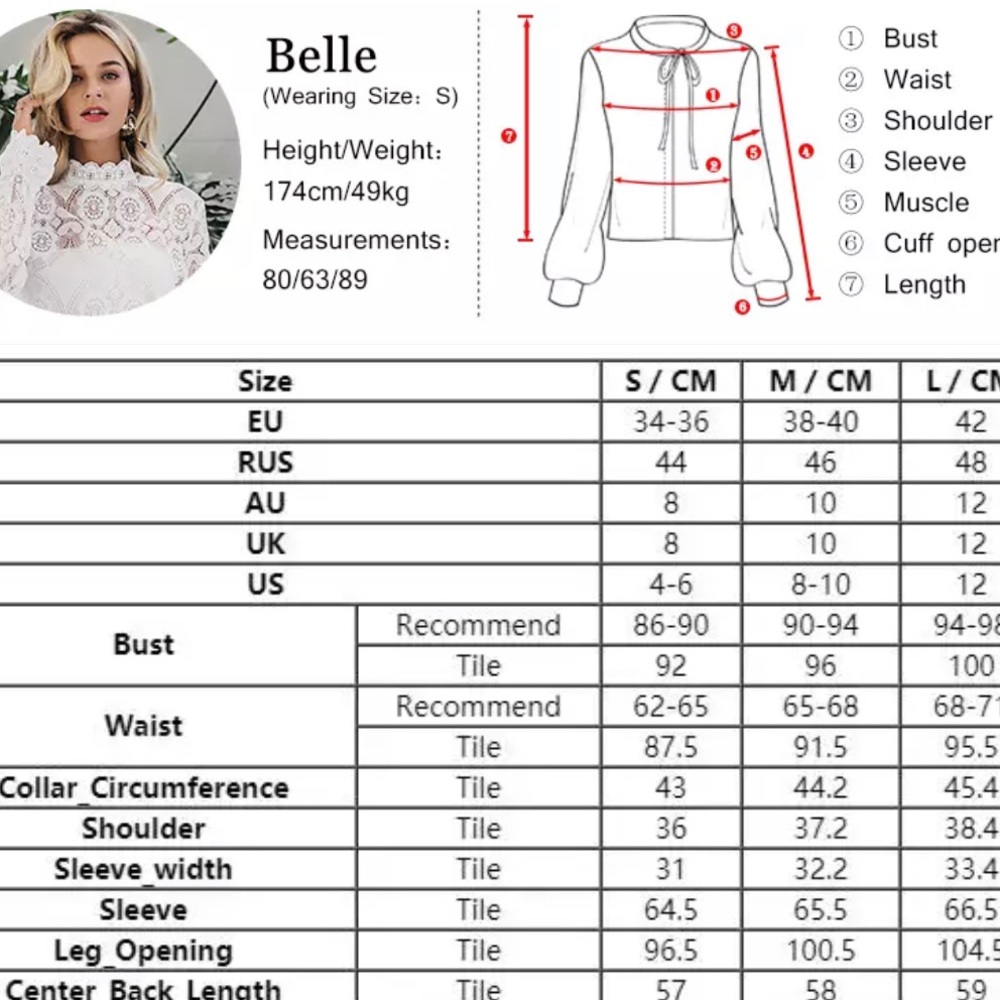 🌸New🌸Chic Lace Blouse - Picture 8 of 8